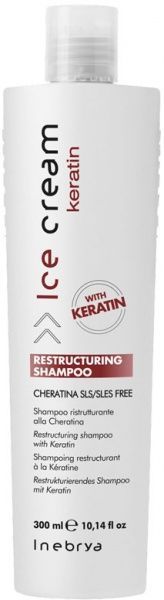 Шампунь INEBRYA Ice Cream Keratin Restructuring Shampoo с кератином 300 мл