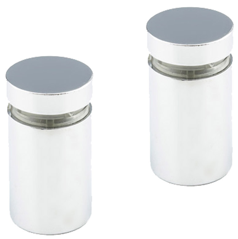 Тримач для скла дистанційний KR STK 1B 16х25 мм хром комплект 2 шт DC