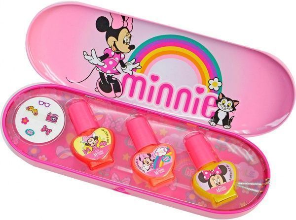 Набор лаков для ногтей Markwins в металлическом футляре Minnie 1599039E