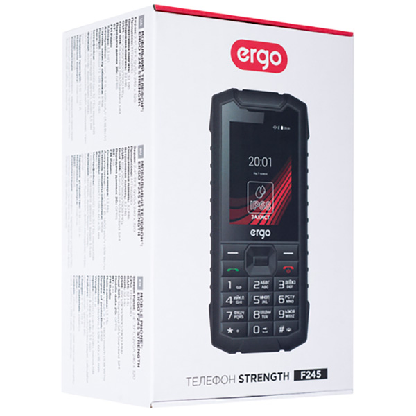 Мобільний телефон Ergo F245 Strength Dual Sim black