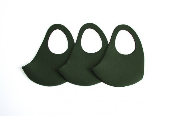 Маска Grandtex неопренова багаторазова хакі р. М 3 шт.