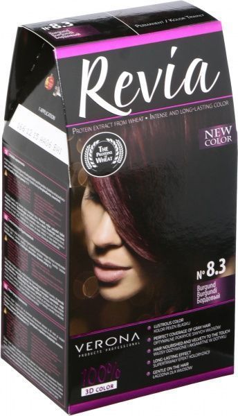 Фарба для волосся Verona REVIA 3D color №8.3 бордовий 50 мл
