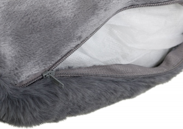 Подушка KM 100% полиэстер 50x30 см серый 