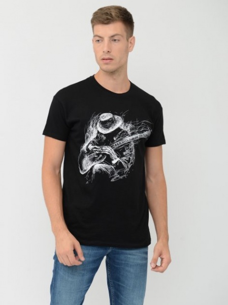 Футболка Sol's REGENT 150 GUITAR PLAYER 11380309/56XXL р.XXL чорний