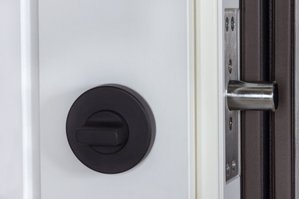 Дверь входная Булат К-8 (квадро) 540/249 wavestone grey / белый супермат 2050x950 мм правая