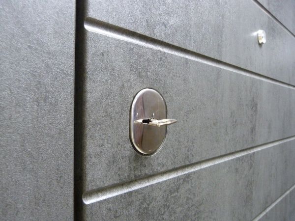 Двері вхідні Булат Максимум 158 бетон темний 2050x950мм ліві