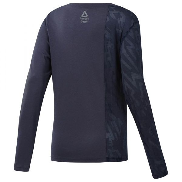 Футболка Reebok RC Burnout LS Tee EC1421 M темно-синій