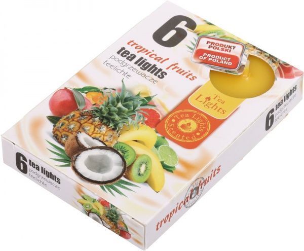 Набор свечей Тропические фрукты 6 шт.