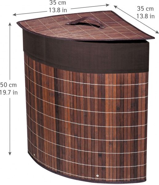 Кошик для білизни Tatkraft Athena Bamboo 48 л