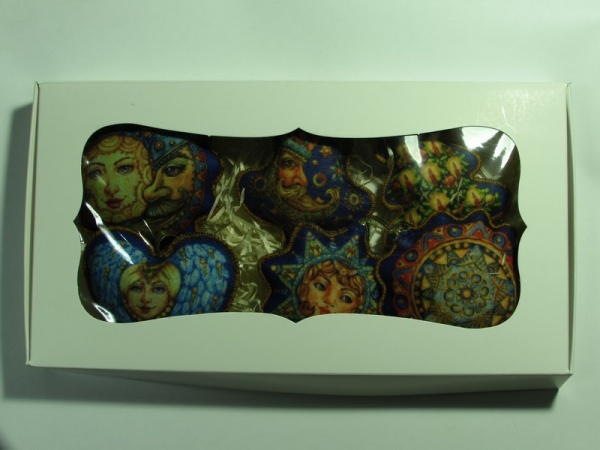 Набор подвесок Солнце-месяц, колокольчик, елка, сердце, ярило, этно 6 шт. 15 см