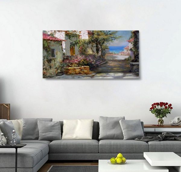 Репродукция Пейзаж. Italian patio 96x48 см i_96x48_00068 