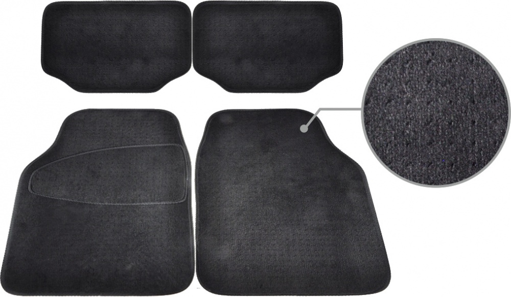 Килимки автомобільні Beltex 55043 4 шт Лексіс чорні універсальні
