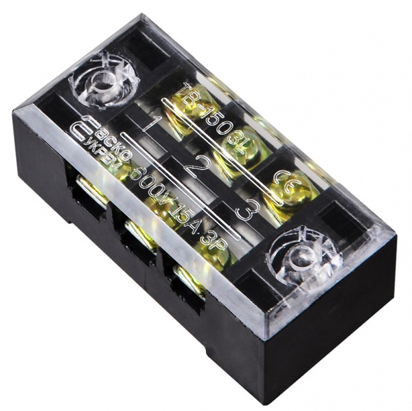 Колодка клемна АСКОУКРЕМ TB1503 чорний A0130050001 