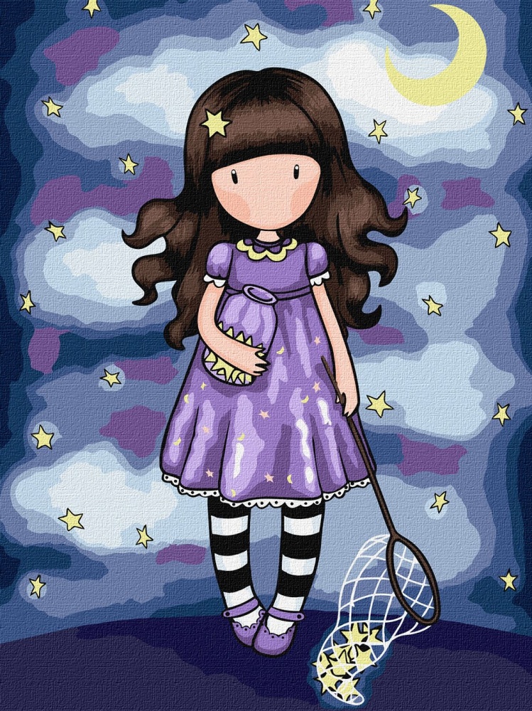 Картина по номерам Catch A Falling Star Santoro Gorjuss Collection 30х40 см Ideyka