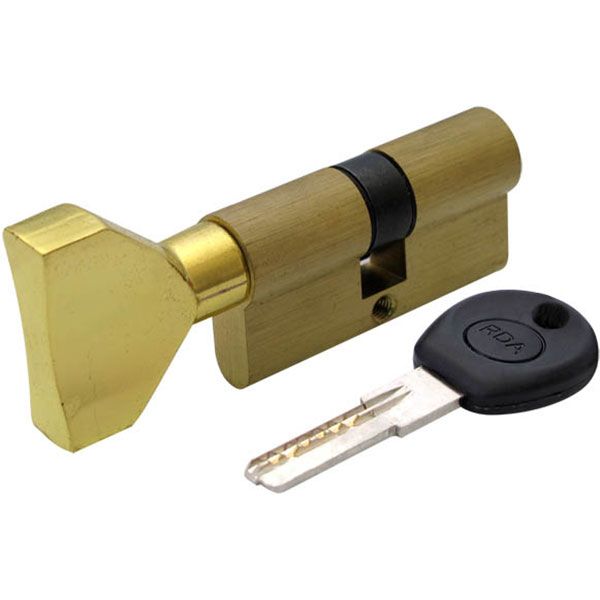 Цилиндр RDA 30/30 60 мм поворотный латунь