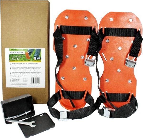 Сандали-аэратори Gruntek газонные c металлическими оцинковаными пряжками