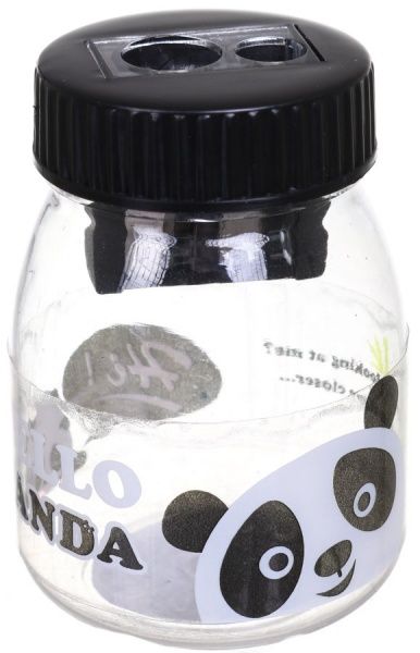 Точилка с прозрачным контейнером Панда