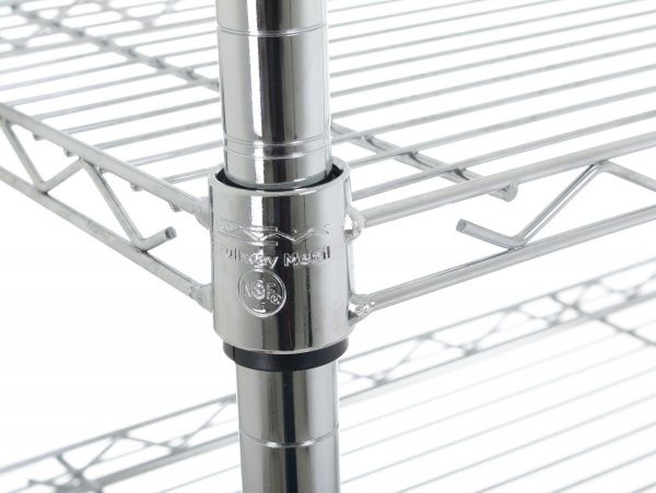 Стеллаж металлический 790x760x300 мм хром (123031-4LC) 