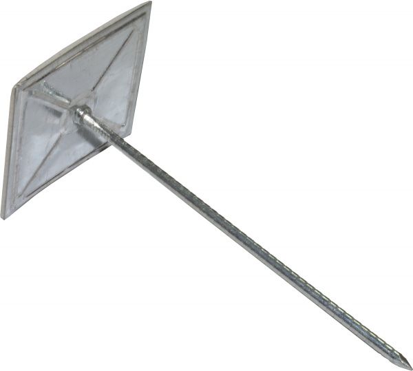 Цвяхи самоклейкі для ізоляції 51 мм 20 шт білий цинк