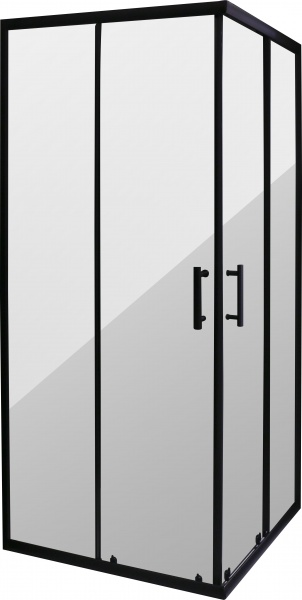 Душевое ограждение ScandiSPA Scadi Black 90х90х195 см 8126E