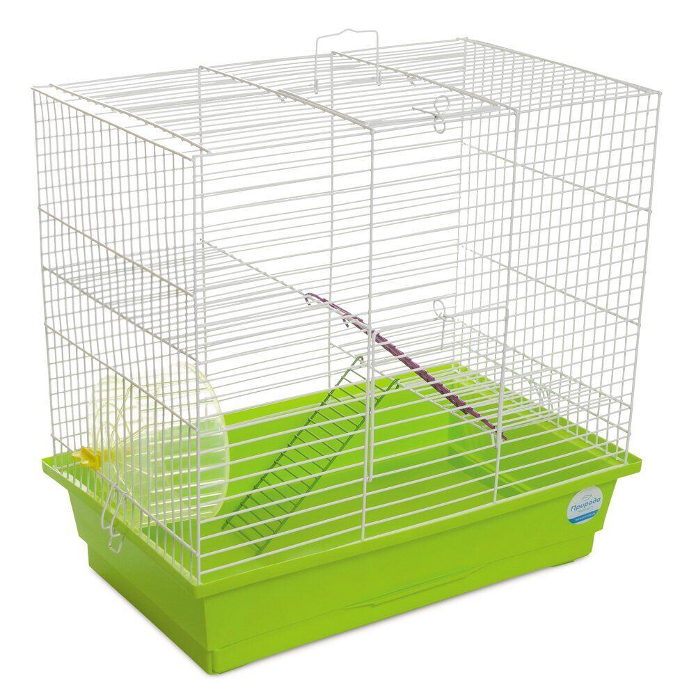 Клетка для грызунов Природа Гоша белая/зеленая PR241531