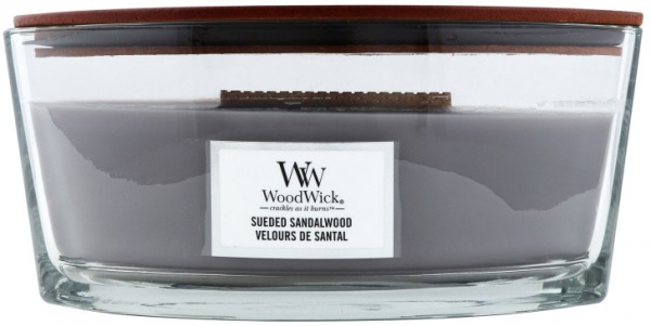 Свеча ароматическая Woodwick Ellipse Sueded Sandalwood 453 г 