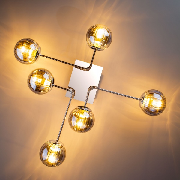 Люстра стельова Strotskis Evita 6x40 Вт E14 хром 30140/6 (хром) 