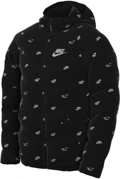 Куртка Nike K NSW SYNFL HD JKT AOP DX1266-010 р.S чорний