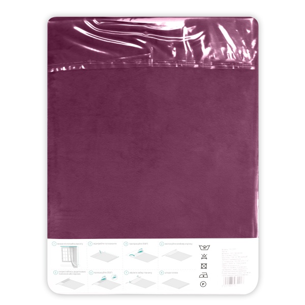 Штора VELOUR 150х275 фиолетовый Decora textile