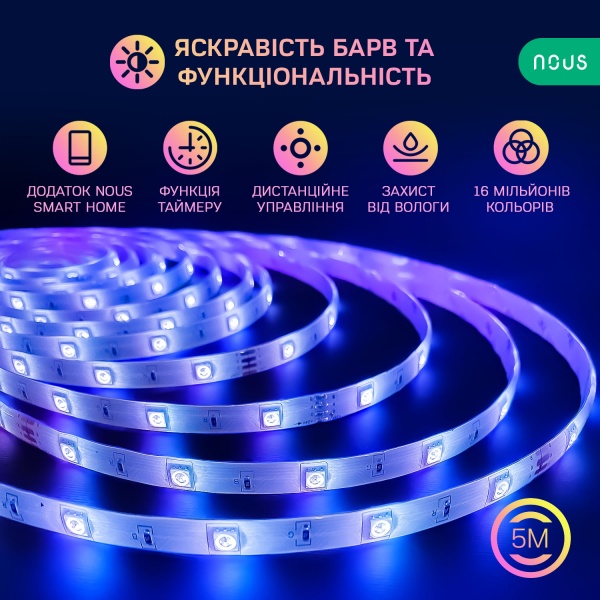 Стрічка світлодіодна Nous F2 10 м 