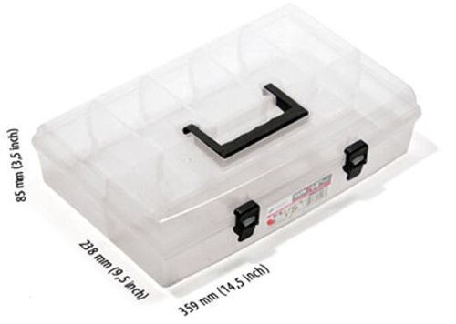 Органайзер для дрібних деталей для метизів Prosperplast прозорий (359x238x85) 6 секцій (NUN14) 14