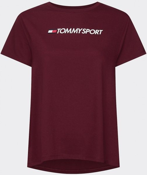 Футболка Tommy Hilfiger Бавовна MIX CHEST LOGO TOP S10S100445-VLP XS бордовий