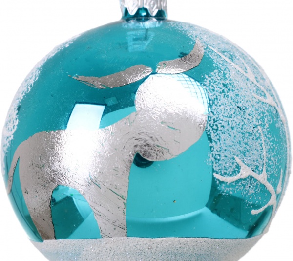 Шар новогодний мульти d 80 мм в ассортименте