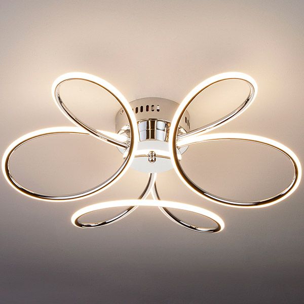 Люстра светодиодная Strotskis Lozanna 63 Вт хром 90083/3 