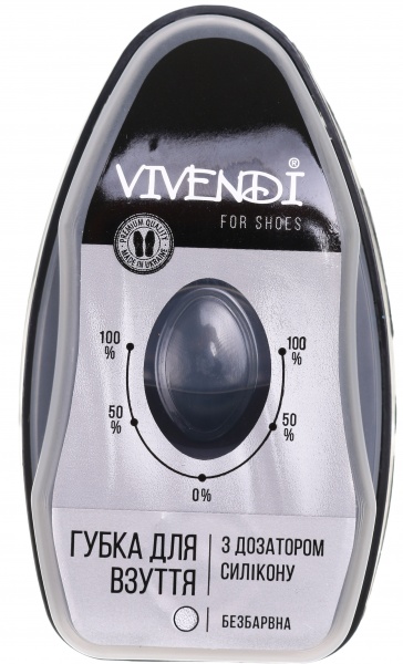 Губка Vivendi із дозатором силікона 6 мл безбарвний