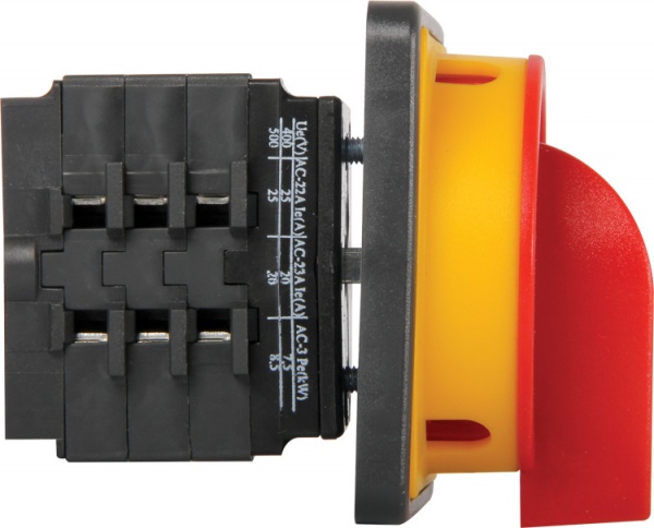 Переключатель пакетный E.NEXT LK25/3.323-ZК/45 щитовой с передней панелью (под пломбировку) 3p 1-0-2 25А 8435-200