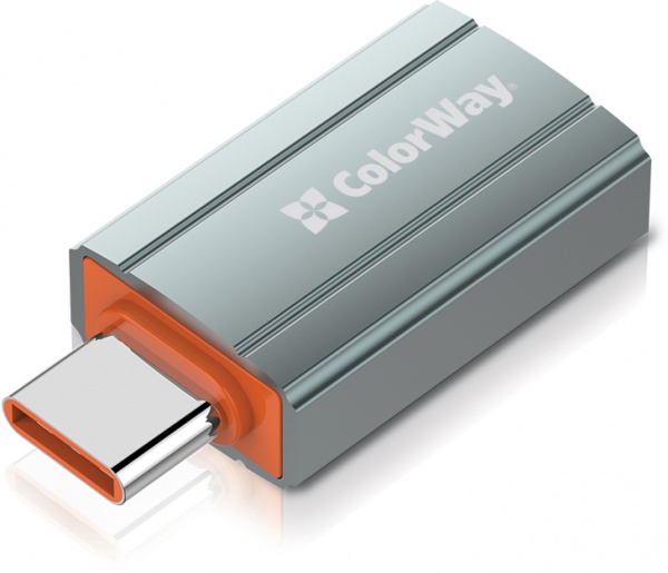 Перехідник ColorWay USB-A toType-C (CW-AD-AC) сріблястий (CW-AD-AC) 