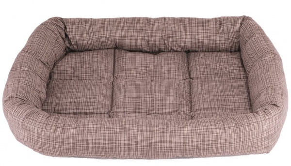 Лежак FX home Хит 60х48х10 см коричневая полоса