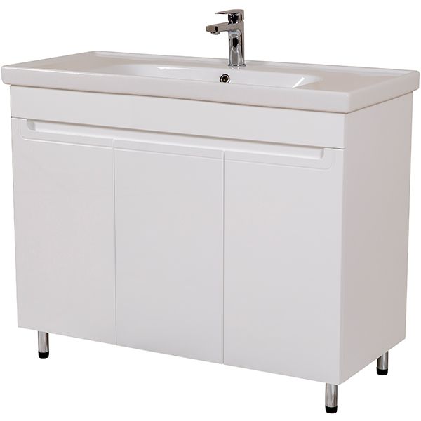 Тумба напольная Aqua Rodos Омега с умывальником Frame 100 см