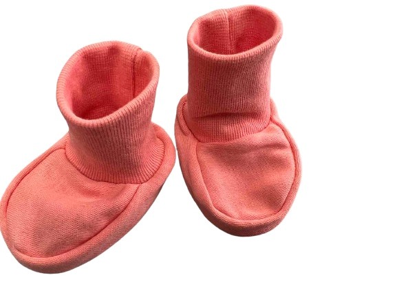 Пинетки для девочек Bambinelli Пн301-4 56 см коралловый 