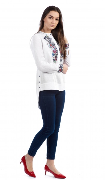 Вишиванка Едельвіка білий р. XS 978-18/00 