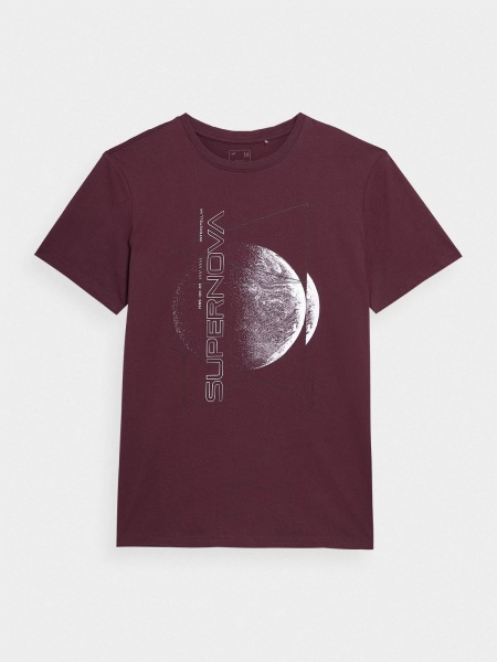 Футболка 4F TSHIRT M0943 4FAW22TTSHM0943-60S р.S коричневий