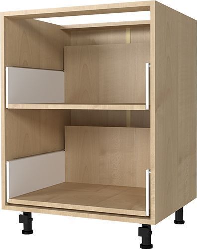 Тумба нижняя с метабоксом 600x820x522 мм клен 