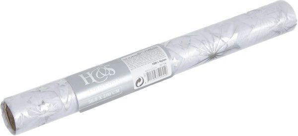 Бумага для упаковки Koopman серый STARS 36,5x200 см 