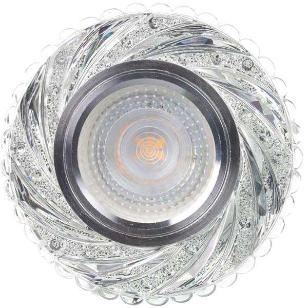 Светильник точечный LightMaster с LED-подсветкой GU5.3 прозрачный CL7087 голубий 