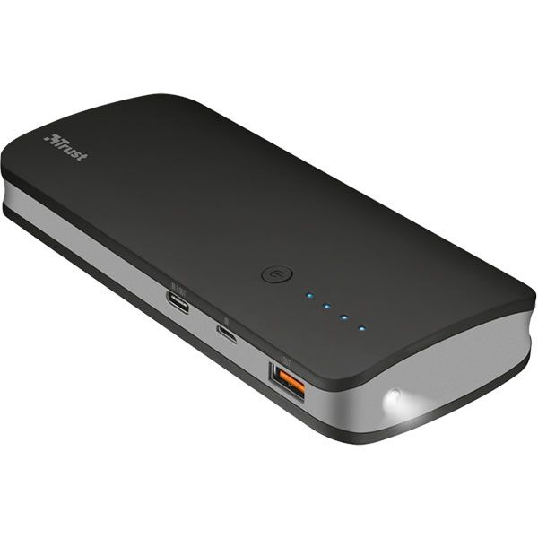 Зовнішній акумулятор (Powerbank) Trust Omni QC 3.0 10000 mAh black (21858) 