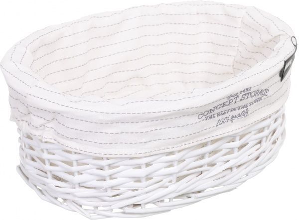 Корзинка плетеная Tony Bridge Basket с текстилем 28х20х12 см HQN20-1CD-5 