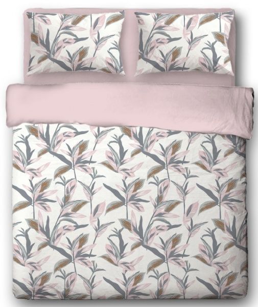 Комплект постільної білизни Brush Green 1.5 різнокольоровий Ibodo 