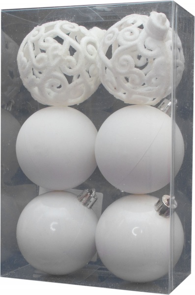 Набор елочных шаров Девилон 251734 d60 мм 6 шт./уп. 