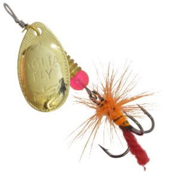 Блесна-вертушка Fishing ROI 6 г Aglia Fly 002 gold SF05034-6-002